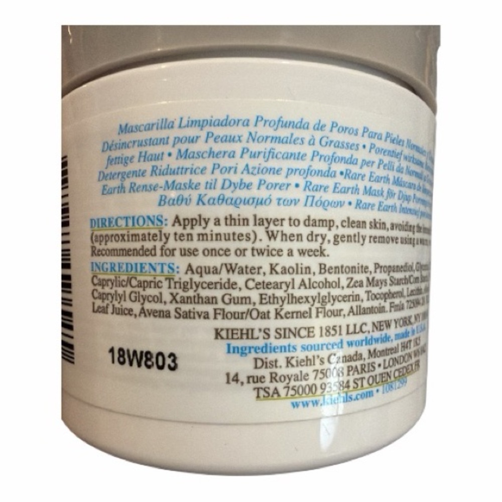 Kiehl's Rare Earth Deep Pore Cleansing Masque - White - Picture 2 of 4